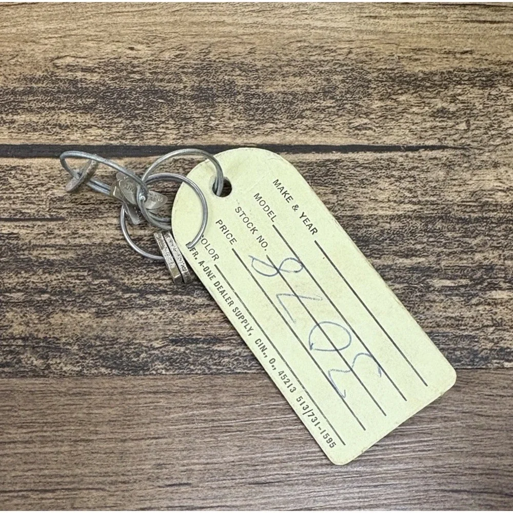 Vintage Record And Detach Car Key Tokens Token Chevrolet